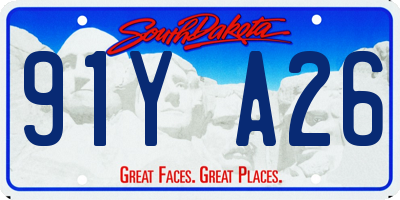 SD license plate 91YA26