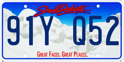 SD license plate 91YQ52