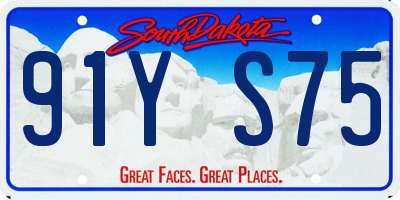 SD license plate 91YS75