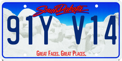 SD license plate 91YV14