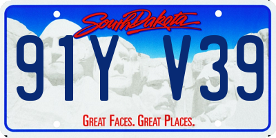SD license plate 91YV39