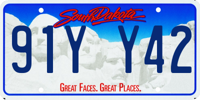 SD license plate 91YY42