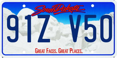 SD license plate 91ZV50