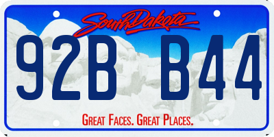 SD license plate 92BB44