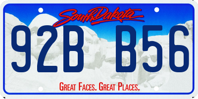 SD license plate 92BB56