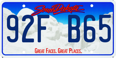 SD license plate 92FB65