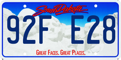SD license plate 92FE28