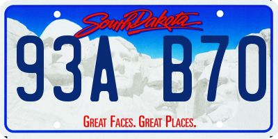 SD license plate 93AB70