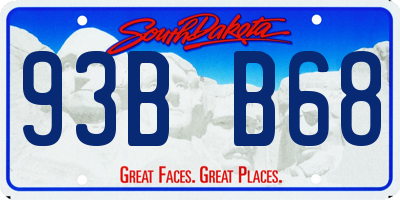 SD license plate 93BB68