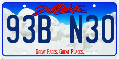 SD license plate 93BN30