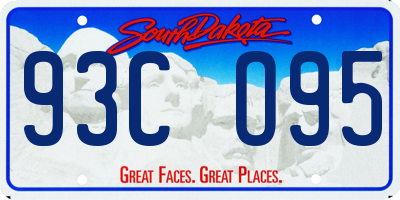 SD license plate 93CO95