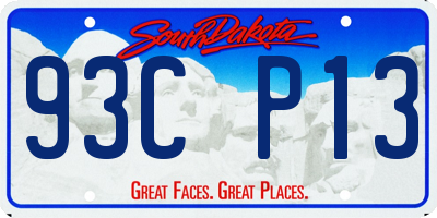 SD license plate 93CP13