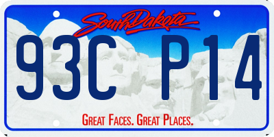 SD license plate 93CP14