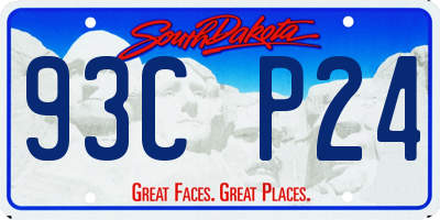 SD license plate 93CP24