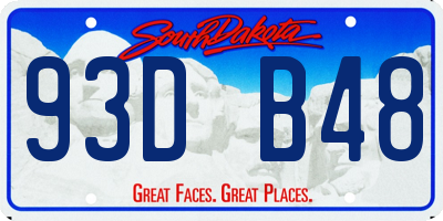 SD license plate 93DB48