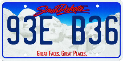 SD license plate 93EB36