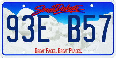 SD license plate 93EB57