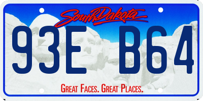 SD license plate 93EB64