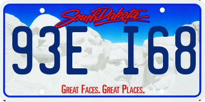 SD license plate 93EI68