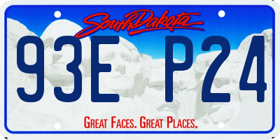 SD license plate 93EP24