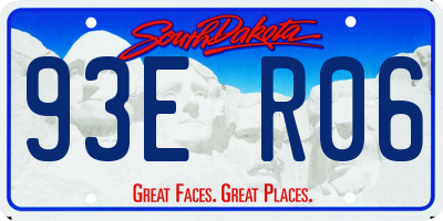 SD license plate 93ER06