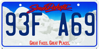 SD license plate 93FA69