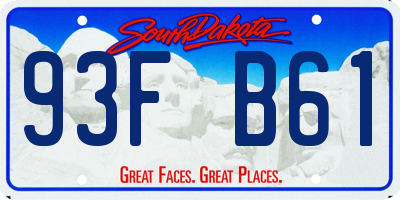SD license plate 93FB61