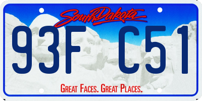 SD license plate 93FC51