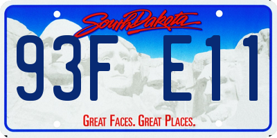 SD license plate 93FE11