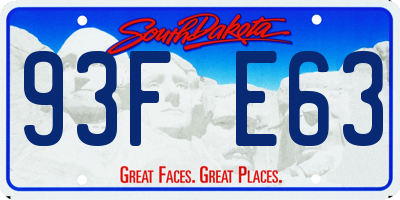 SD license plate 93FE63