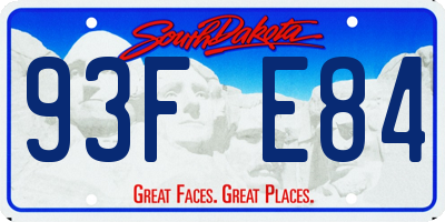 SD license plate 93FE84