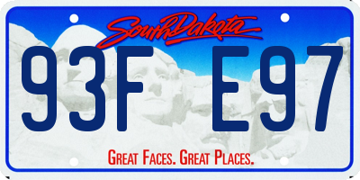 SD license plate 93FE97