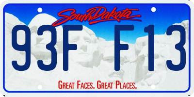 SD license plate 93FF13