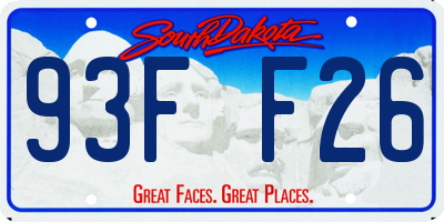SD license plate 93FF26
