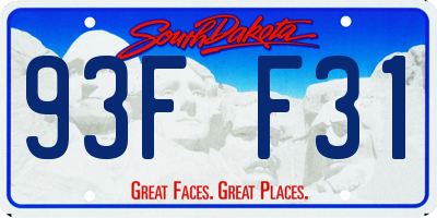 SD license plate 93FF31