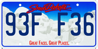 SD license plate 93FF36