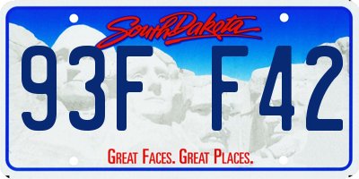 SD license plate 93FF42