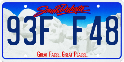 SD license plate 93FF48