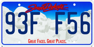 SD license plate 93FF56