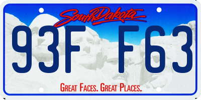 SD license plate 93FF63