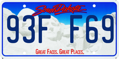 SD license plate 93FF69