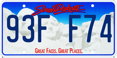 SD license plate 93FF74