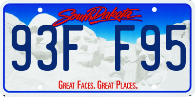 SD license plate 93FF95