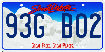 SD license plate 93GB02