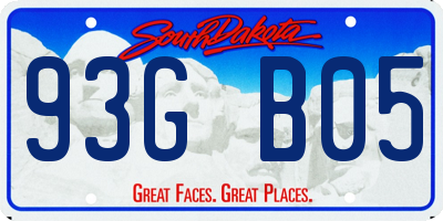 SD license plate 93GB05