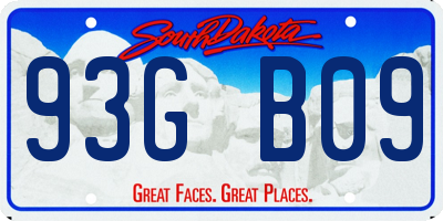 SD license plate 93GB09