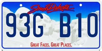 SD license plate 93GB10