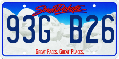 SD license plate 93GB26