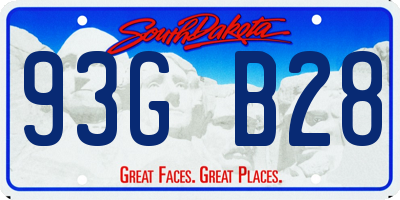 SD license plate 93GB28