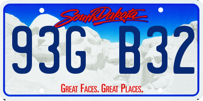 SD license plate 93GB32